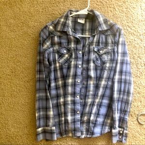 Harley Davidson Womens Plaid Shirt Size S